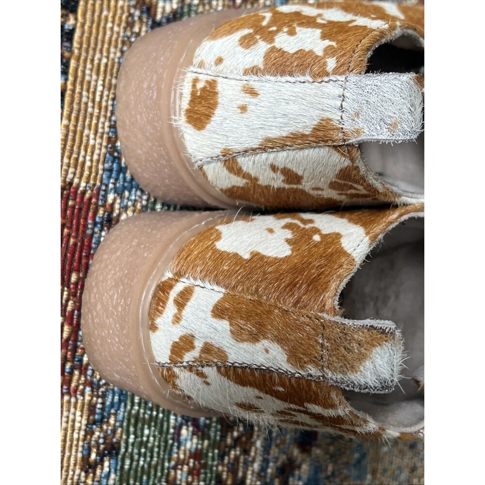 MYRA Women's Bag Cushy LtBrown Cow Hide Genuine Leather Sneakers Sz 8 Wallabies - Picture 5 of 7